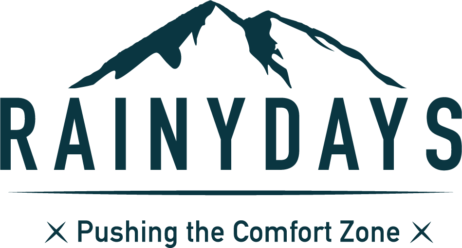 Rainydays logo and home page navigation